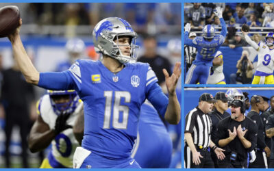 Goff guía a los Lions a su primera victoria en playoffs en 32 años al vencer 24-23 a Rams