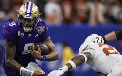 Michael Penix Jr. lidera a Washington a triunfo 37-31 sobre Texas y disputarán el título nacional