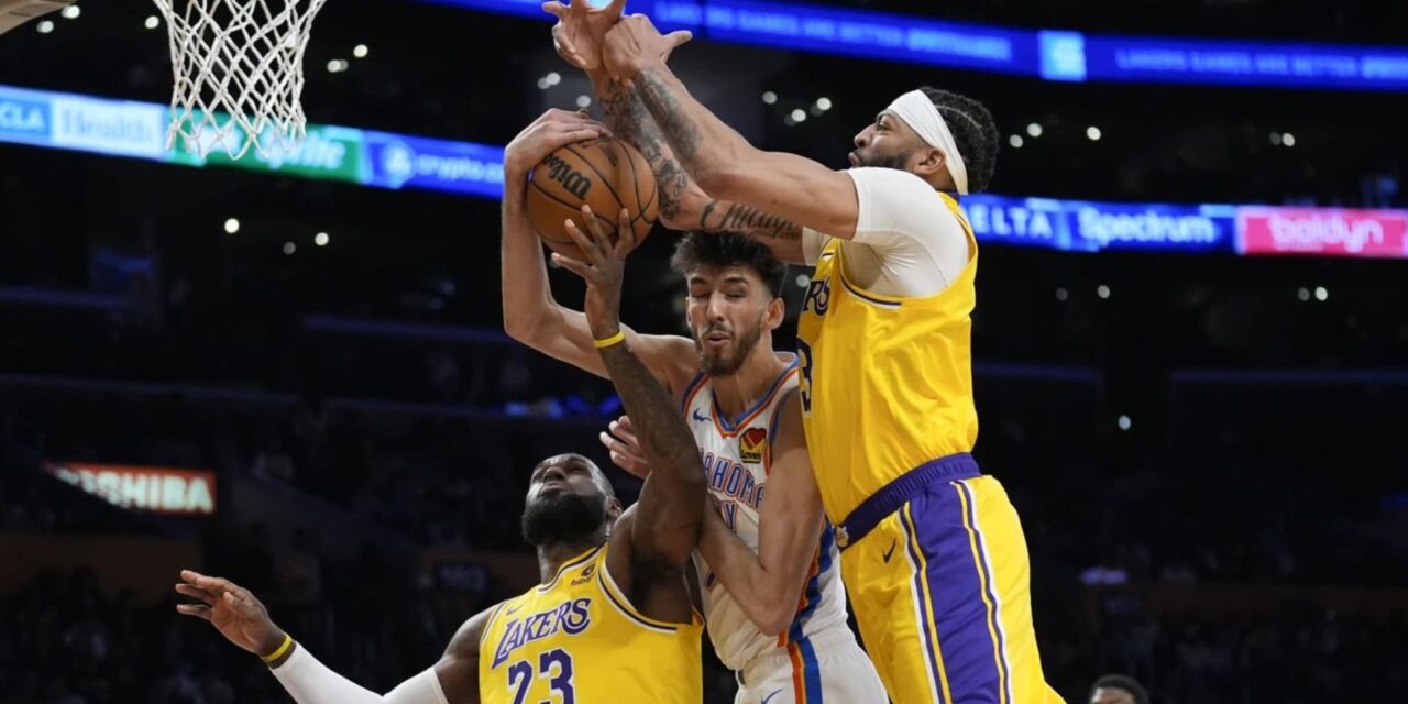 Lakers superan al Thunder, líder del Oeste