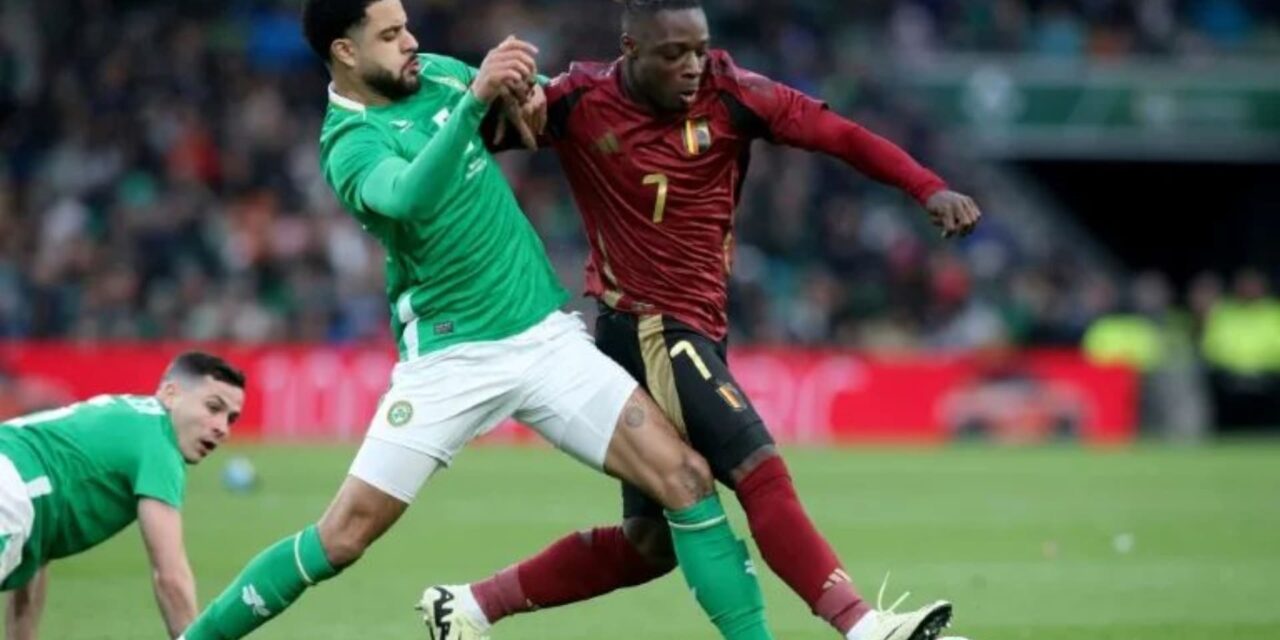 Una Bélgica mermada no pasa del empate en Irlanda