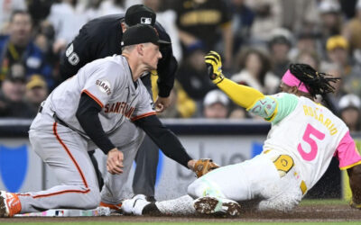 Chapman conecta 2 jonrones y remolca 5 carreras; Gigantes vencen 8-3 a Padres