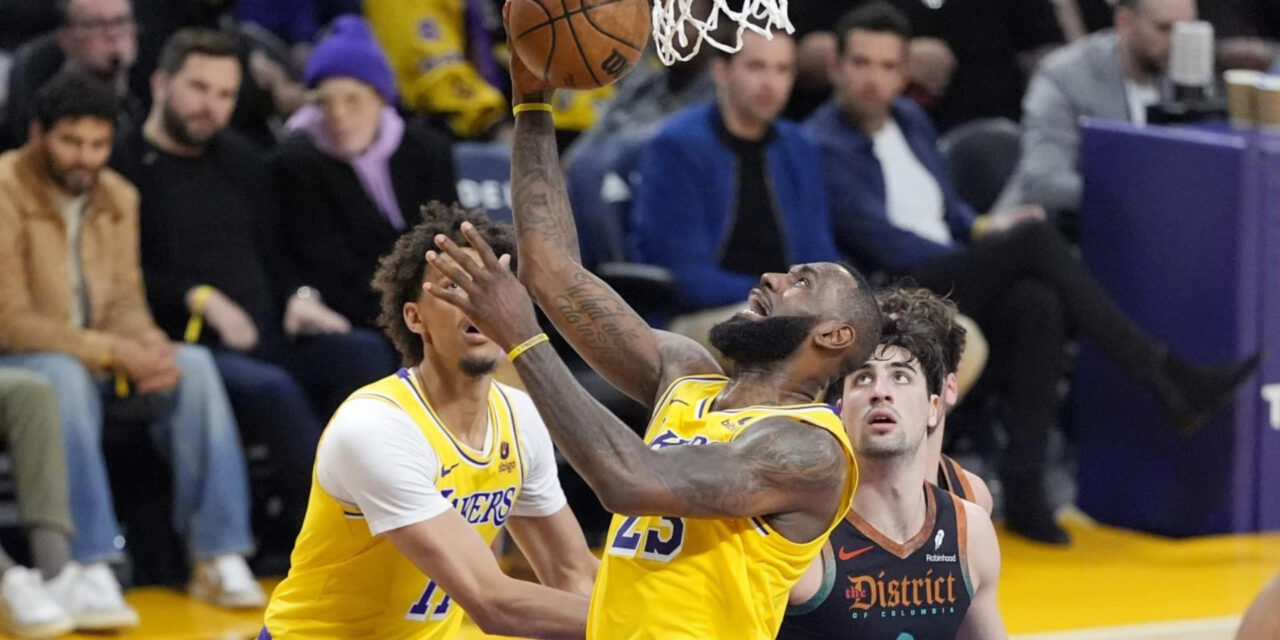 Lakers condenan a Wizards a 13ra derrota seguida; ganan en prórroga