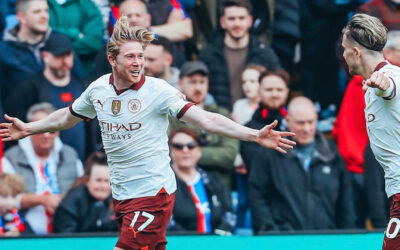 Con un increíble gol de De Bruyne, Man City remonta y vence 4-2 al Crystal Palace