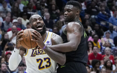 Triple-doble de LeBron James ayuda a Lakers a vencer a Pelicans y habrá revancha en el play-in