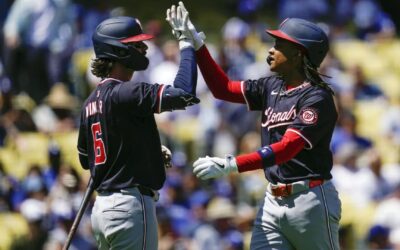 Abrams abre el juego con jonrón; Nacionales se imponen 2-0 a Dodgers