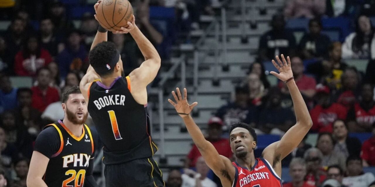 Devin Booker emboca 52 y los Suns derrotan 124-111 a los Pelicans