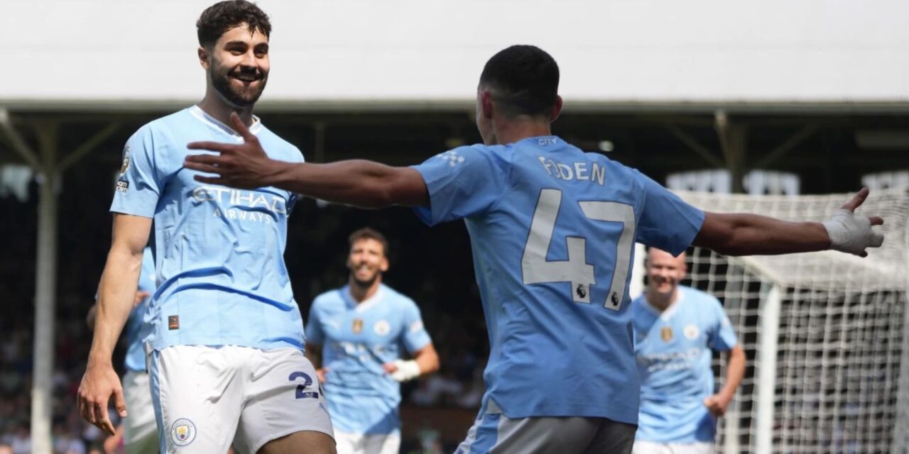 Manchester City sigue en control en la pelea por el título de liga con triunfo 4-0 ante Fulham