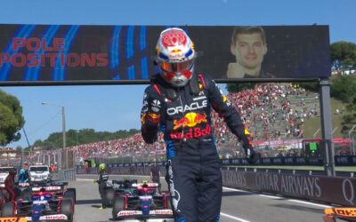Fórmula 1: Verstappen hizo la pole por octava vez consecutiva, igualó un récord de Senna y lo festejó como una victoria