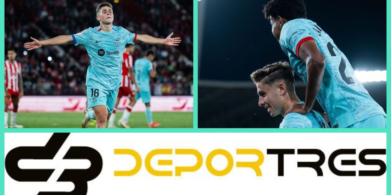 Barcelona se afirma segundo tras vencer 2-0 a Almería con doblete de Fermín López(Video D3 completo 12:00 PM)