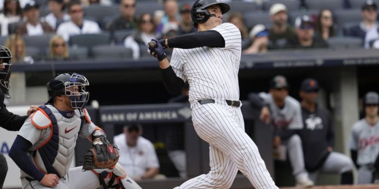 Cuadrangular de tres carreras de Rizzo da triunfo a Yankees 5-3 sobre Tigres; Judge fue expulsado