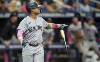 Treviño batea 2 de los 5 jonrones de Yankees en victoria 10-6 sobre Rays
