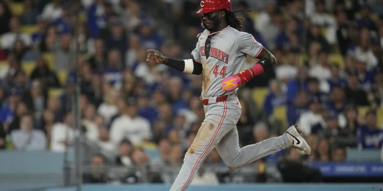 De la Cruz batea de 4-4 con 4 robos en victoria sorpresiva de Rojos ante Dodgers