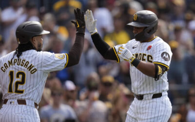 Con base por bolas a Cronenworth con la casa llena, Padres vencen 2-1 a Marlins