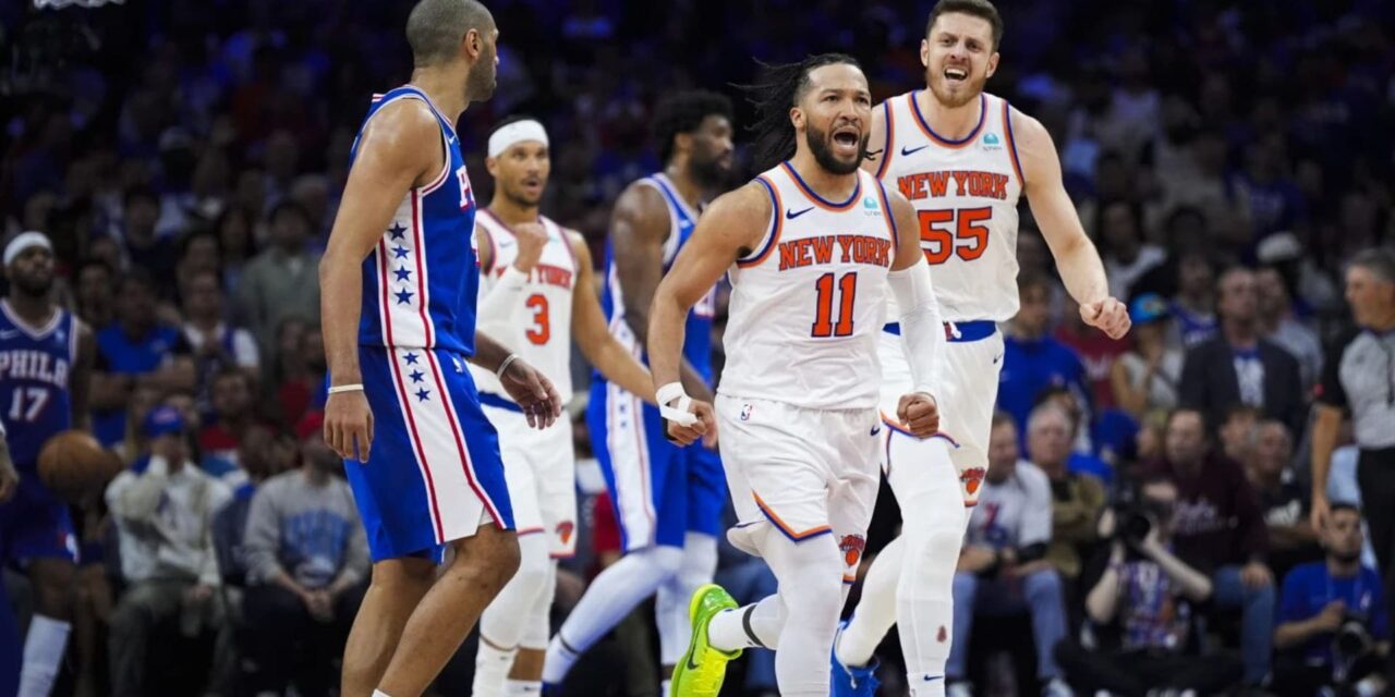 Knicks avanzan a semifinales del Este; tras superar 118-115 a 76ers