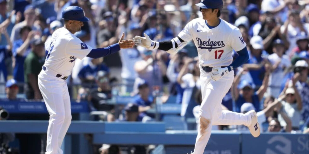 Con dos jonrones de Shohei Ohtani, Dodgers superan 5-1 a Bravos