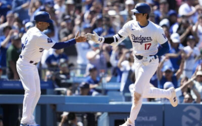Con dos jonrones de Shohei Ohtani, Dodgers superan 5-1 a Bravos