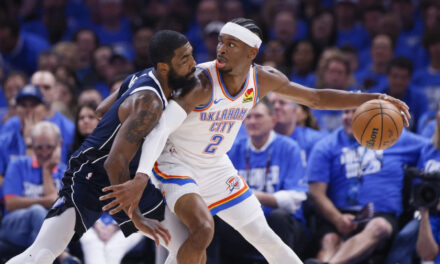 Gilgeous-Alexander lleva a Thunder a triunfo claro sobre Mavs en 1er juego de semifinal del Oeste