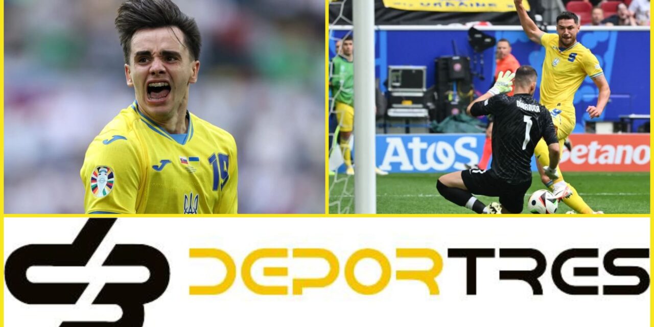 Ucrania remonta para vencer 2-1 a Eslovaquia y sigue con vida en la Euro(Video D3 completo 12:00 PM)