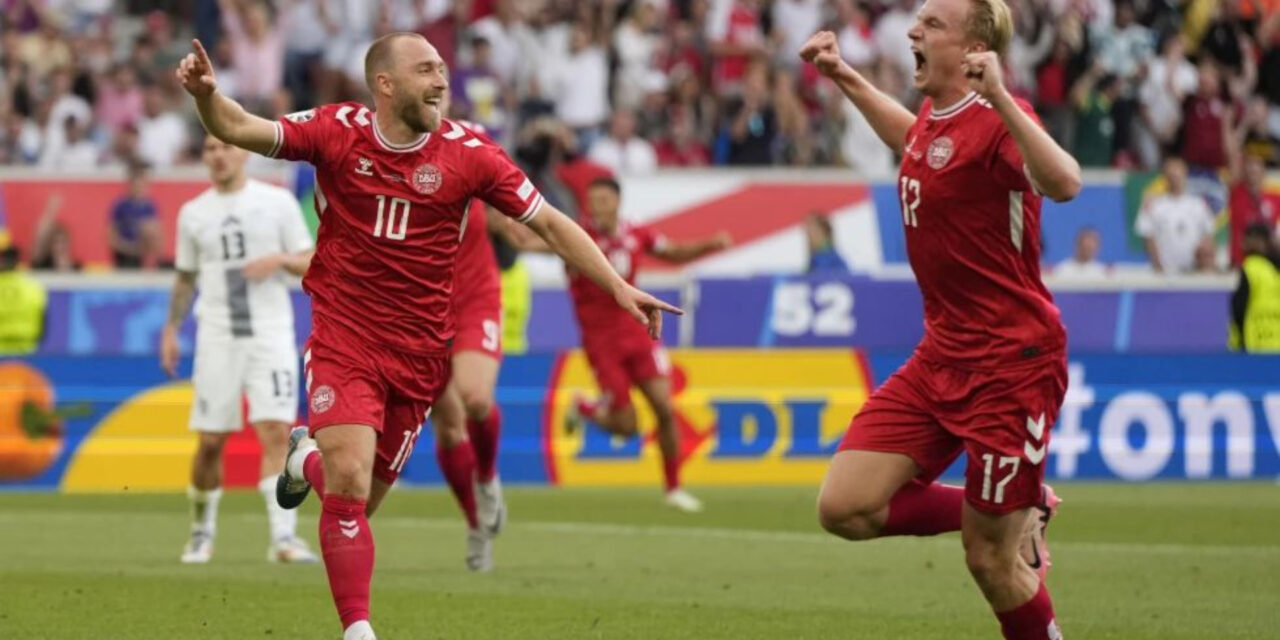 Tres años después de infarto, Eriksen marca el gol de Dinamarca en el 1-1 con Eslovenia en la Euro