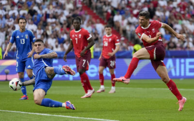 Suiza elimina a la campeona defensora Italia en octavos de final de la Eurocopa