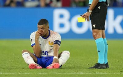 Sufrimiento: Mbappé sale con golpe en la nariz y Francia derrota 1-0 a Austria en la Euro