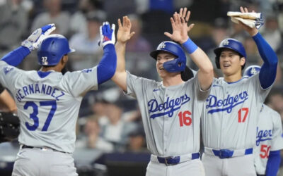 Teoscar impulsa triunfo de Dodgers 11-3 ante Yankees para ganar la serie en el Bronx