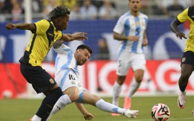 Con media hora de Messi y gol de Di María, Argentina derrota 1-0 a Ecuador rumbo a la Copa América