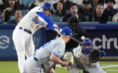 Freeman pega hit clave en la 8va para que Dodgers se impongan a Reales