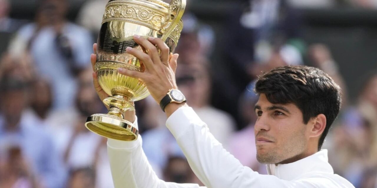 Alcaraz supera otra vez a Djokovic en la final de Wimbledon y suma su 4to título de Grand Slam