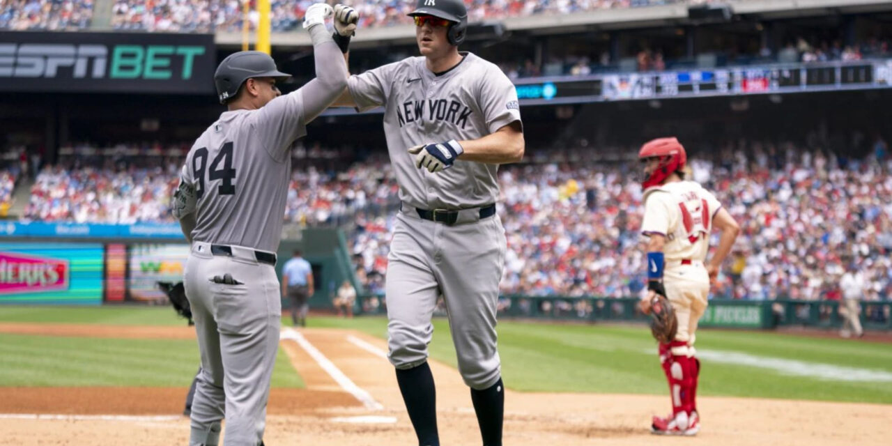 LeMahieu remolca 6, la mayor cifra en su carrera, y Yankees superan 6-5 a Filis