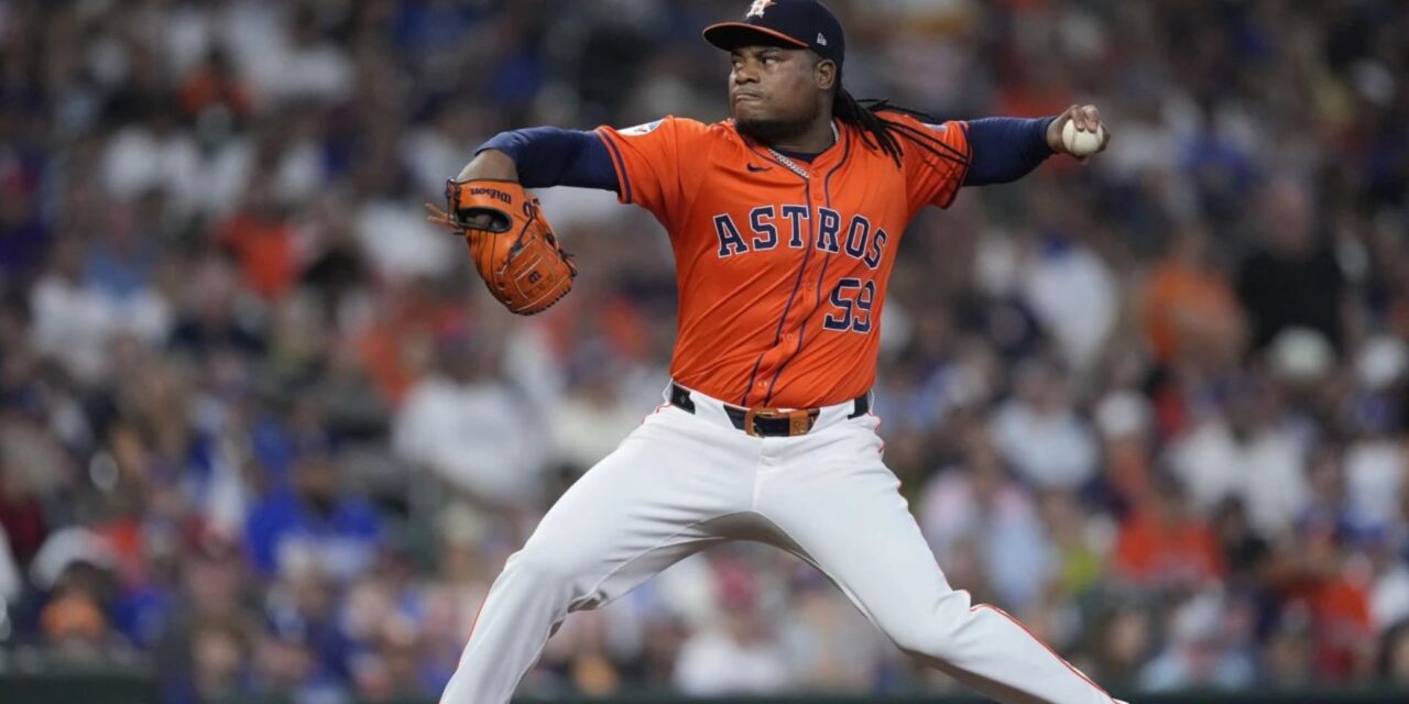 Framber Valdez poncha a 10 y Astros vencen a Dodgers