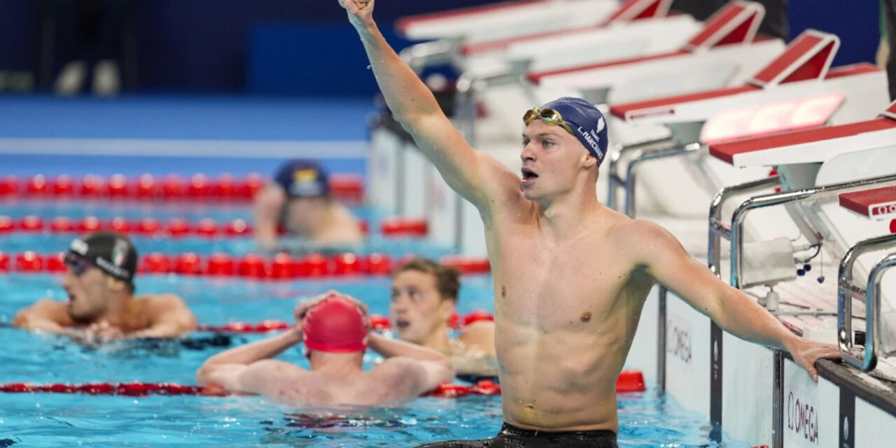 Léon Marchand gana oro en natación en 400 metros combinados