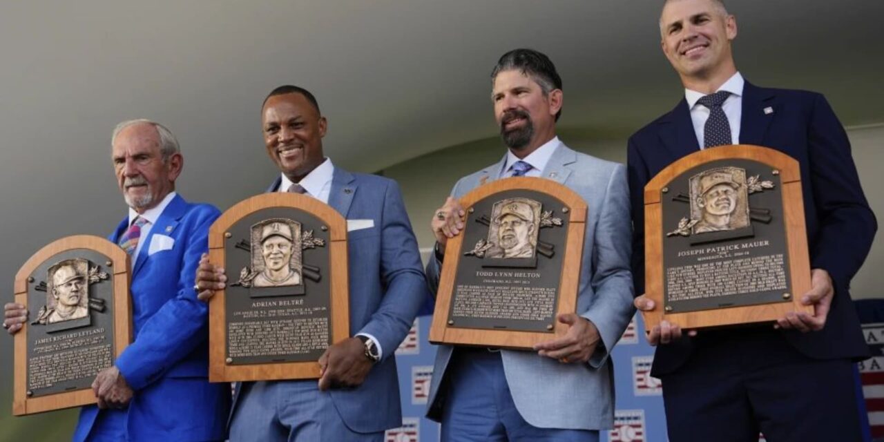 Beltré, Helton, Mauer y Leyland son exaltados al Salón de la Fama del Béisbol