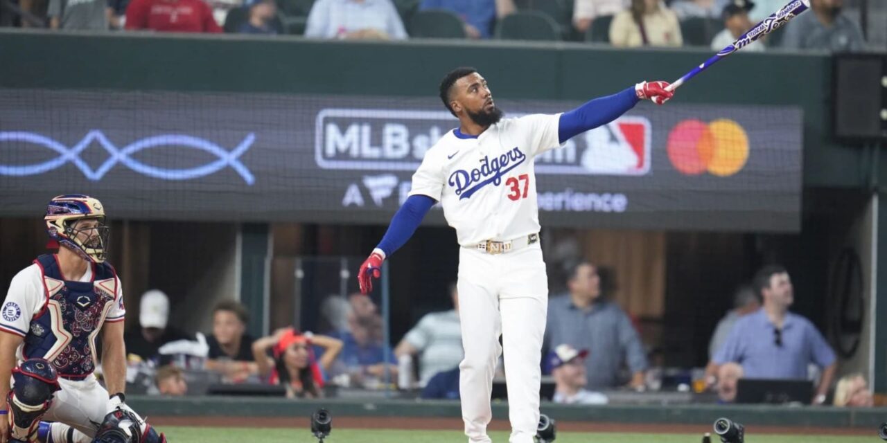 Teoscar Hernández, de los Dodgers, supera a Bobby Witt Jr., de los Reales, para ganar el Derbi de Jonrones