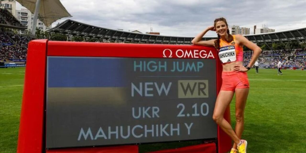 La ucraniana Yaroslava Mahuchikh batió el récord mundial de salto en alto a 19 días de los Juegos Olímpicos Paris 2024