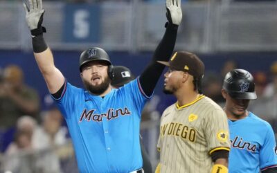 Burger jonronea por tercer juego seguido, Marlins ganan 7-6 y frenan racha de Padres