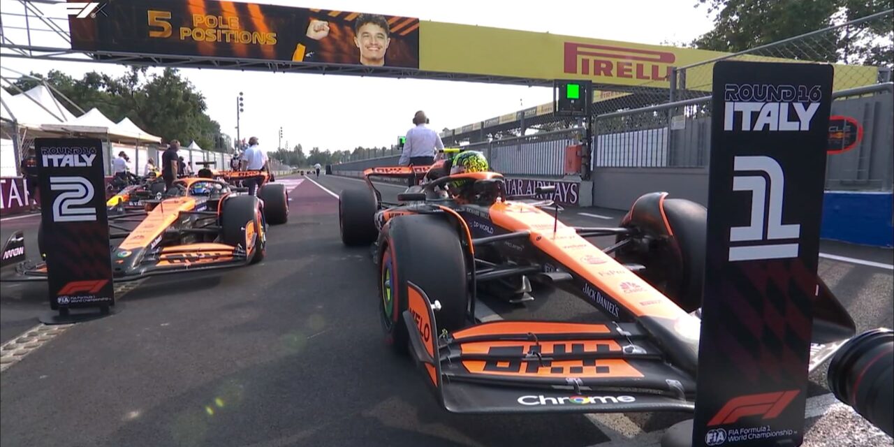 Lando Norris saldrá primero en el GP de Italia, Verstappen iniciará desde la séptima posición