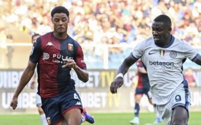 Con penal tardío, Genoa empata 2-2 con el Inter de Milán en el primer encuentro de la Serie A