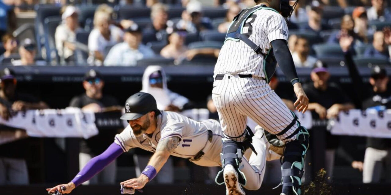 Cave impulsa 3 y Rockies vencen 9-2 a Yankees poniendo fin a racha jonronera de Judge