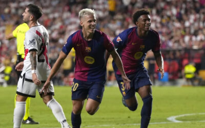 Olmo debuta con el gol de la victoria del Barcelona 2-1 sobre Rayo Vallecano