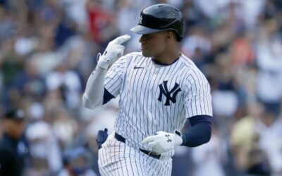 Soto y Stanton suenan cuadrangulares; Yankees se aferran a la victoria ante Rangers, 8-7