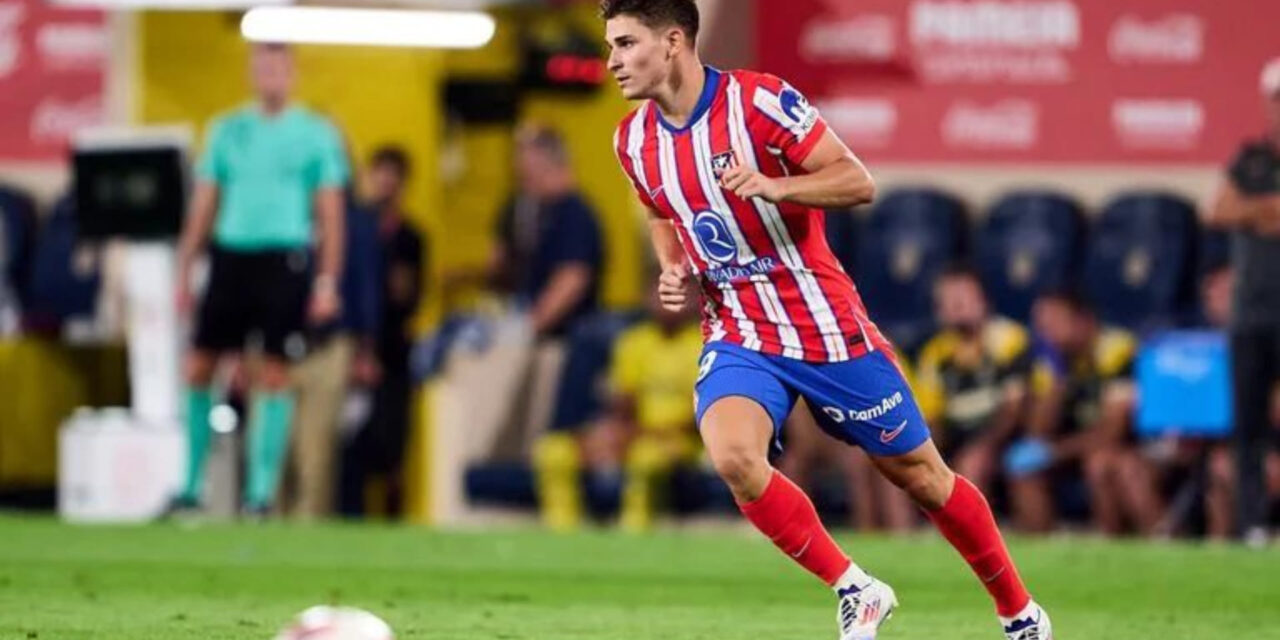 Julián Álvarez, en Atlético de Madrid: sus primeros minutos, en el eléctrico empate frente a Villarreal