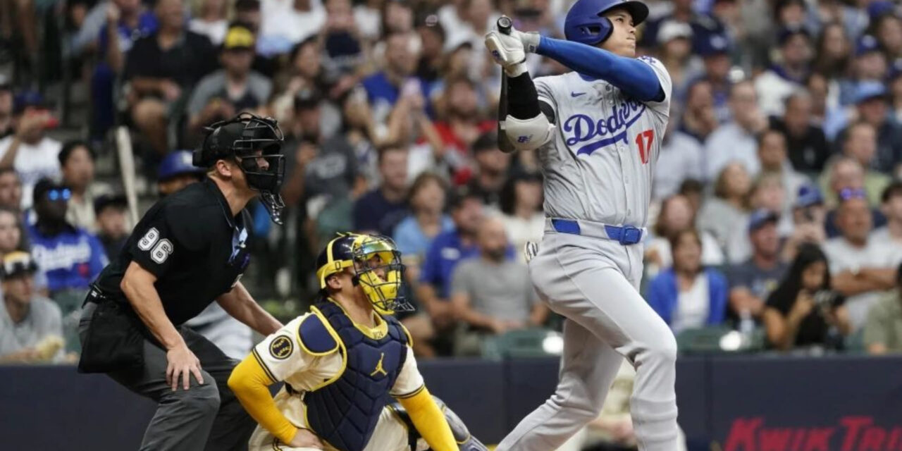 Ohtani llega a 37 jonrones para liderar la Nacional y Dodgers vencen a Cerveceros