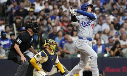 Ohtani llega a 37 jonrones para liderar la Nacional y Dodgers vencen a Cerveceros