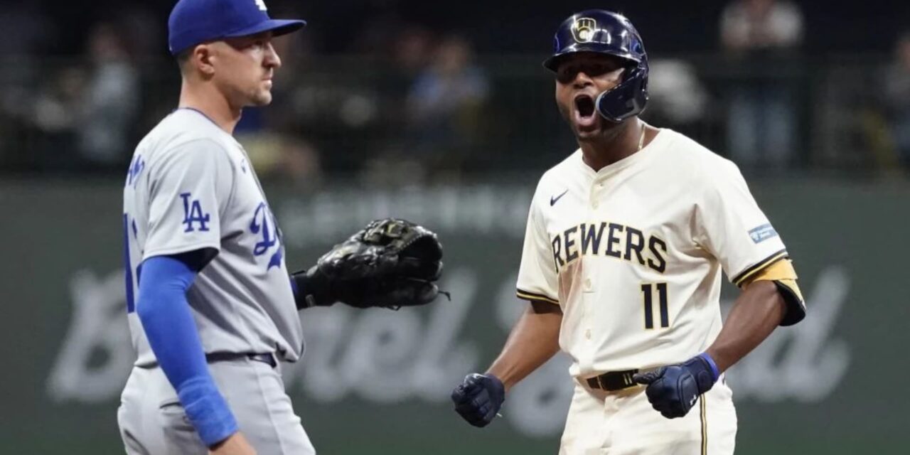 Brewers salen de mala racha al vencer 5-4 a Dodgers, que pierden su buen paso