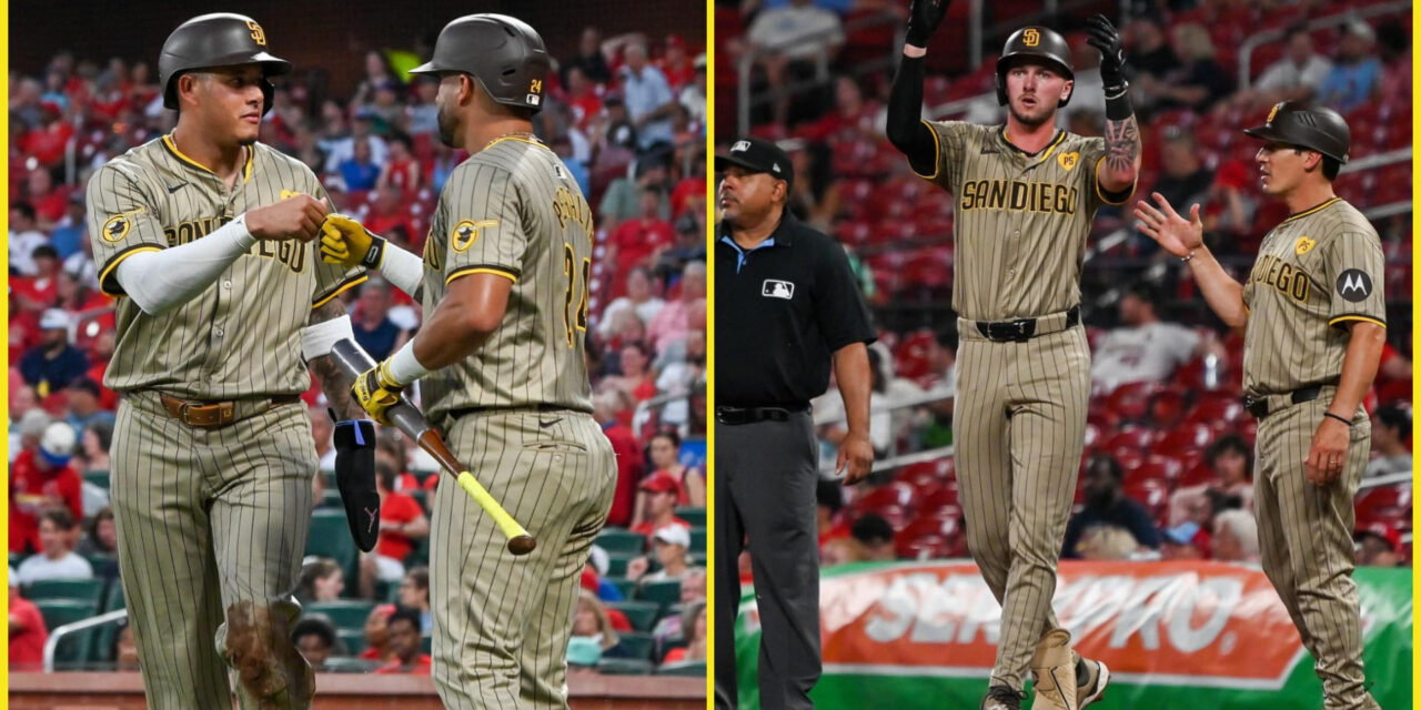 Machado y Merril producen 3 carreras cada uno en el triunfo de los Padres 7-4 sobre Cardenales