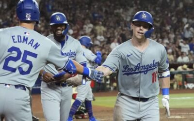 Con cuadrangular de Smith, Dodgers superan 10-9 a Diamondbacks y amplían ventaja en el Oeste
