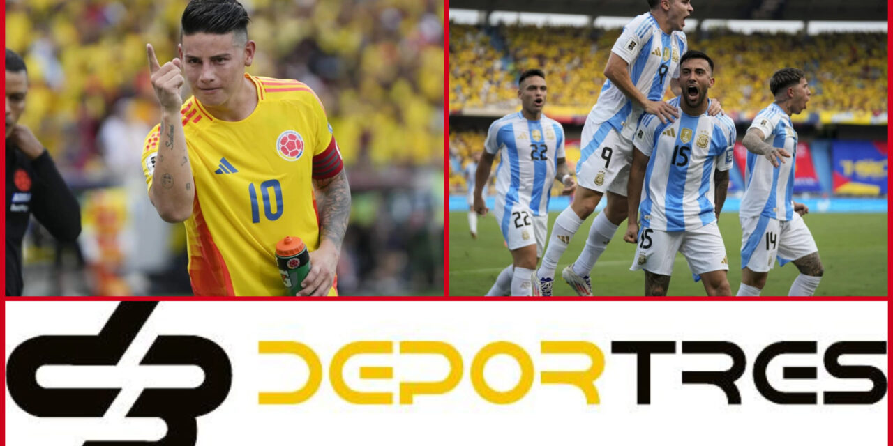 James Rodríguez lidera a Colombia en triunfo 2-1 ante Argentina por eliminatorias(Video D3 completo 12:00 PM)