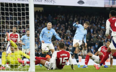 Man City salva punto en los descuentos al igualar 2-2 con Arsenal