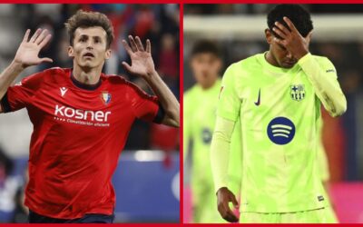Osasuna se impone 4-2 al Barcelona, que dejó su paso perfecto en la Liga española